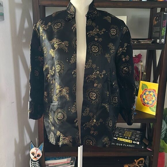 fashion by orient Jackets & Blazers - Fashion By Orient Size small Black and gold Oriental Jacket